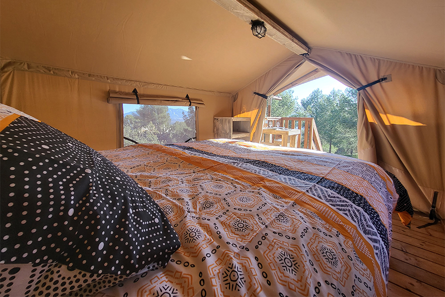 Plan of the mobile home for 4 to 6 people